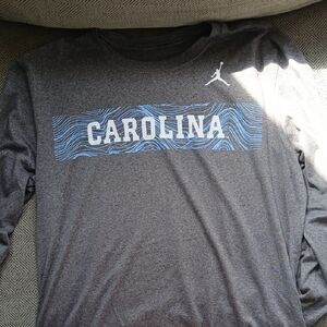 Jordan Carolina Gray Long Sleeve Men's Shirt
